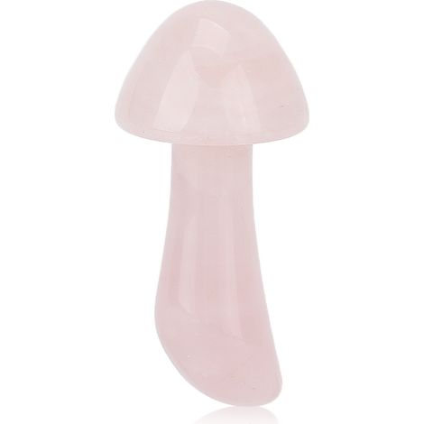 Pierres de Massage en Forme de Champignon Gua Sha en Jade Rose pour Détente Corporelle (1/5)