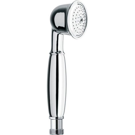 Schläfer 81130010 Soffione Doccia Stile Vintage, Doccino per Doccia Universale Retrò ad Alta Pressione, Telefono Doccia in Ottone Cromato, Colore Argento (1/5)