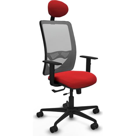 Silla de oficina piqueras y crespo Zulema rojo espuma de alta densidad (1/2)