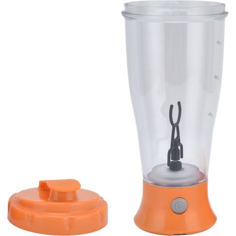 Mélangeur électrique simple 350 ml pour café et lait, shaker automatique, orange (1/5)