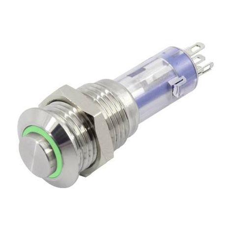 Interrupteur à pression TRU COMPONENTS LAS4GQH-11ZE/G/12V/S TC-6647556 48 V 2 A 1 x On/Off à accrochage 1 pc(s)