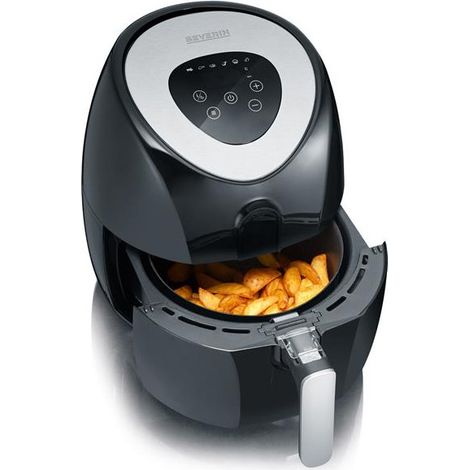FRITEUSE AIR FRYER SANS HUILE 1500W 3,2L 6PROG NOIR SEVERIN - 2430 (1/3)