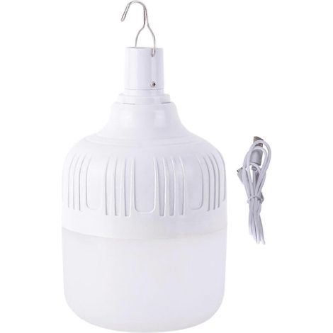 Ampoules rechargeables pour lampes, lampe de camping LED 3 modes d'éclairage, ampoule étanche