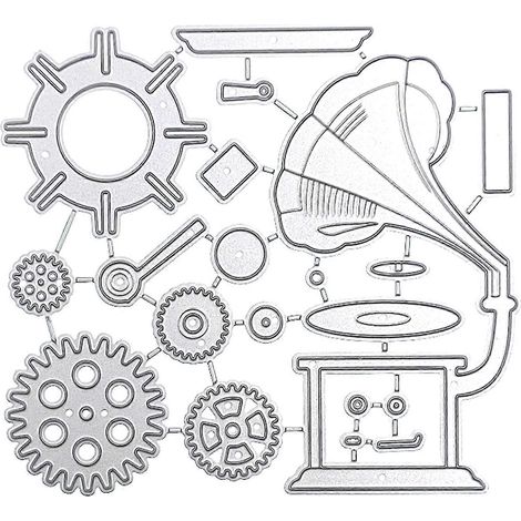 Stanzschablone für Metallplatten, DIY-Scrapbooking-Album, Papierkartenvorlage