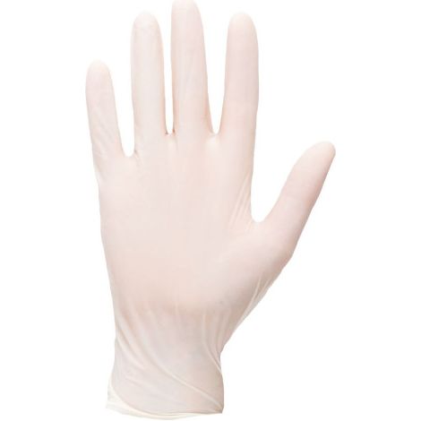 Guante desechable de látex con polvo (pack 100) Blanco A910 L