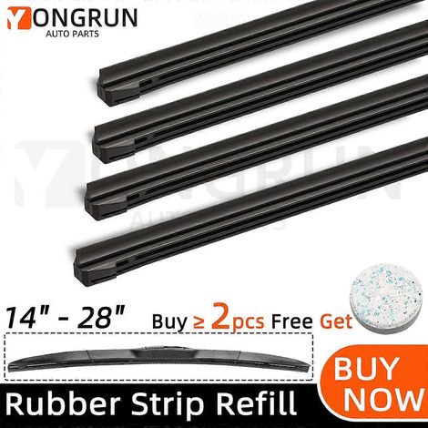 Compatible avec les bandes de rechange en caoutchouc pour essuie-glaces de voiture de 35 cm à 70 cm et les bandes souples pour essuie-glaces de pare-brise. (1/5)