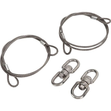 2 Stück 1 Meter Anhänger-Hebekabel 125542 304 Edelstahl Heckklappen-Hebekabel Ersatz für Gorilla Lift Anhänger, Kräne, Wohnmobile, ATV (1/5)