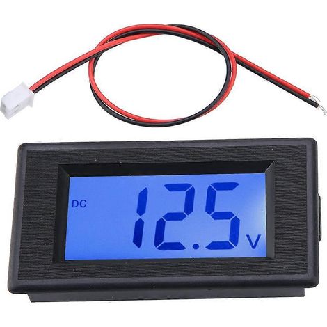 4-30V Zweidraht-Voltmeter mit LCD-Anzeige, digitalem Spannungs- und Leistungsprüfer mit blauer Hintergrundbeleuchtung und blauer Bildschirmbeleuchtung