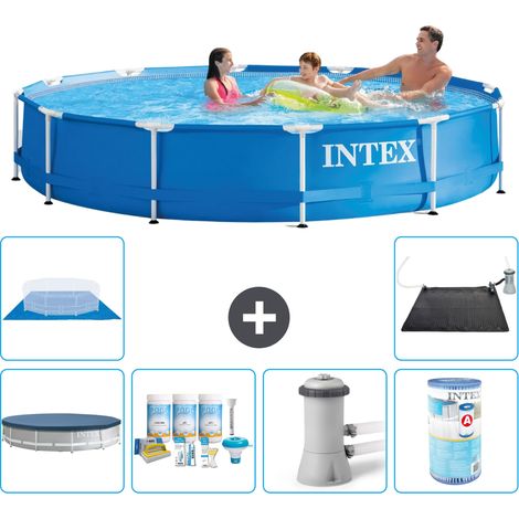 Intex Piscine Tubulaire Ronde - 366x76 cm - 7-pièces S31590 (1/5)