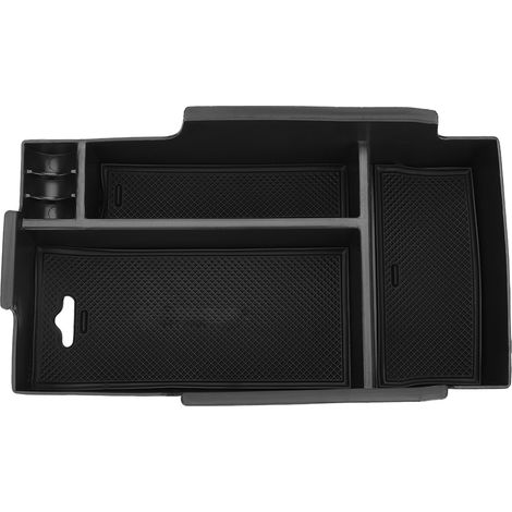Boîte de rangement pour console centrale avec repose-poignet - Compatible Toyota Camry 2012-2017 - ABS - Noir (1/5)