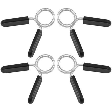 Wakauto 4pcs Dumbbell Clamps Spring Clamps Dumbbell Clamps Fit for Standard 28mm Smooth Weight Bars (1/3)
