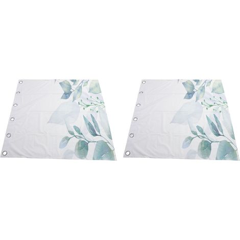 Rideaux imprimés botaniques style scandinave, rideaux occultants et pare-soleil pour balcon ou fenêtre (1/5)