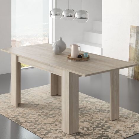 Tavolo Allungabile Marene, Allungabile, Meccanismo Estensione Allunga Centrale, Lunghezza Massima 200 cm, 200x90x75h cm Marrone Olmo (1/3)