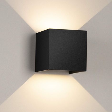 Lámpara De Pared Led MINKUROW De 12w Para Interiores Y Exteriores, Lámpara De Pared Led Blanca Cálida De 3000k Con Ángulo De Haz Ajustable Ip65, Luz Led Impermeable Para Exteriores (1/4)
