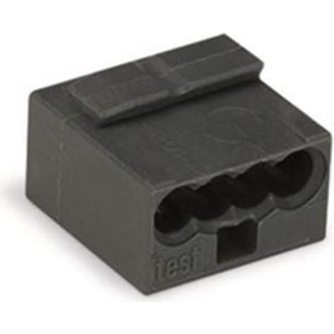 BORNE MICRO POUR BOÎTE DE DÉRIVATION 4 CONDUCTEURS, GRIS FONCÉ (1/3)