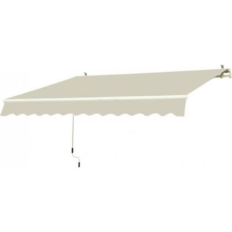 Tenda da sole a parete L.300xH.200cm, in poliestere 280 gr/m² beige Fredi