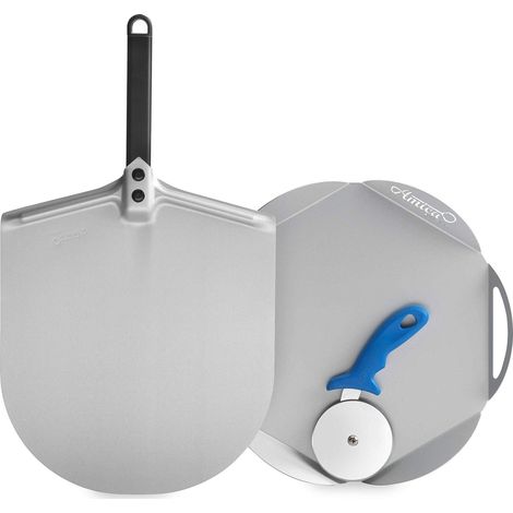 Honeywell Kit pizza aluminio anodizado 30 cm pala 33 cm bandeja (1/3)
