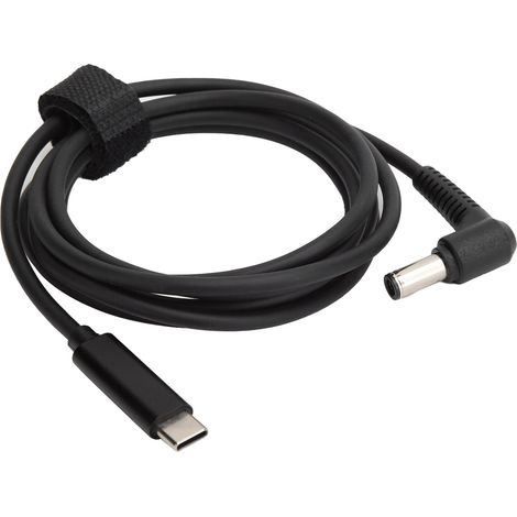 Câble de charge rapide 65W USB-C PD mâle-mâle 6.0x3.7mm, 1.5m/5.0ft, convertisseur portable pour ordinateur portable (1/5)