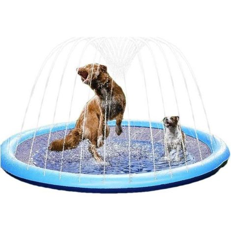 100 cm Hunde-Pool (Rutschfeste Wasserspielmatte) Wasserspielmatte für Hunde, Haustiere und Kinder (1/5)