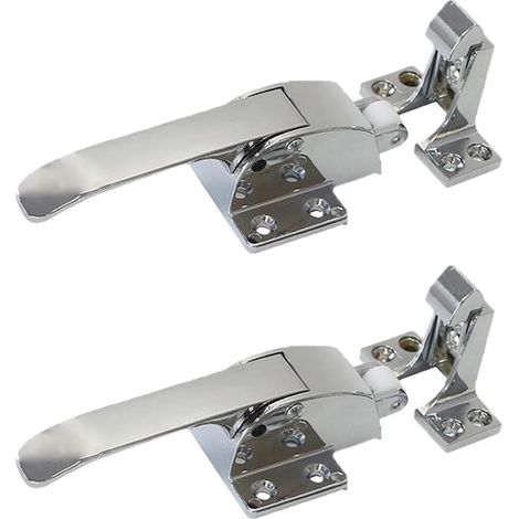 Poignée de porte en métal pour four, réfrigérateur, congélateur, loquet réglable à ressort - Poignée de porte de réfrigérateur - Poignée de traction pour congélateur (B)