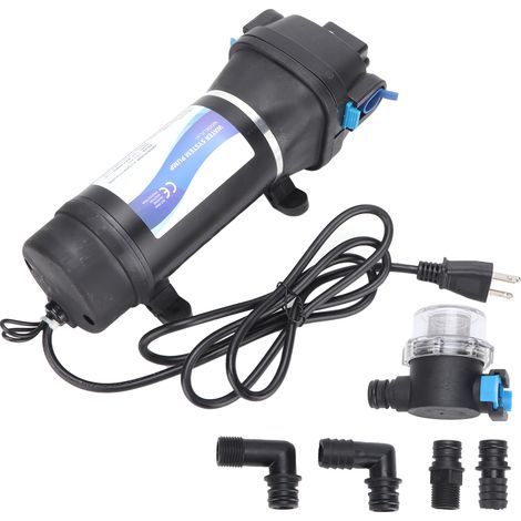 110V Pompe à Membrane Eau Auto-Amorçante Grand Débit Multifonction avec Prise US pour Maison (1/5)