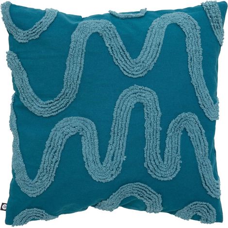 Homy-Kissen, quadratisch, 45 x 45 cm, blau - Atmosphera créateur d'intérieur (1/3)