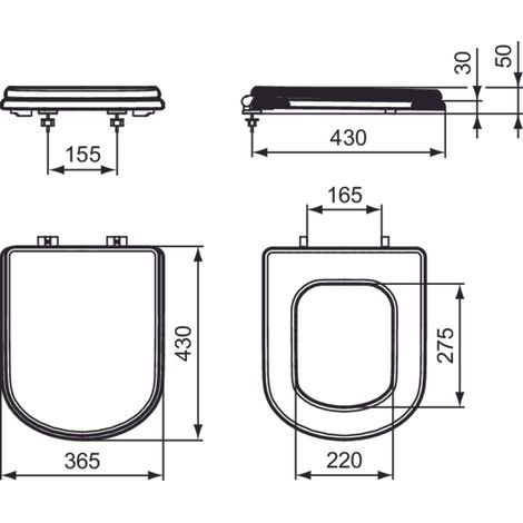 IDEAL STANDARD Sedile Calla Mdf Bco Lucido (1/3)