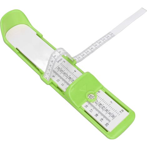 Mesureur de Pied Enfant 20cm Précision Haute Sécurisé Portable Vert Appareil Mesure Chaussures (1/5)