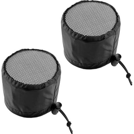 2 Stück 6-Zoll-Lüftungsfilter für Growzelte, schwarzes Netzgewebe für Abluftventilatoren, ideal für Pflanzenwachstum und Belüftung in Grow-Räumen (1/5)