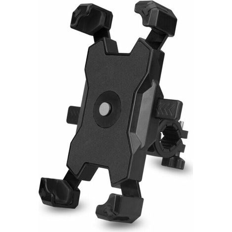 Support Téléphone Vélo - Support Smartphone Guidon 360° Rotation - Compatible Tous Smartphones 3,5 À 6,8 Pouces - Pour Vélo VTT Moto Scooter Électrique - Noir