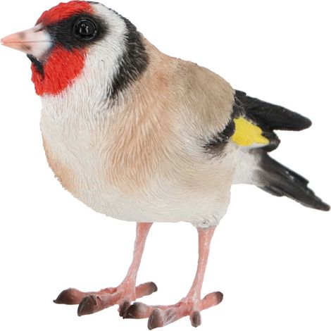 Figurine de jardin chardonneret en résine polyester – Résistante aux intempéries – Décoration intérieure et extérieure – Réalisme exceptionnel – Pflanzen Kölle (1/9)