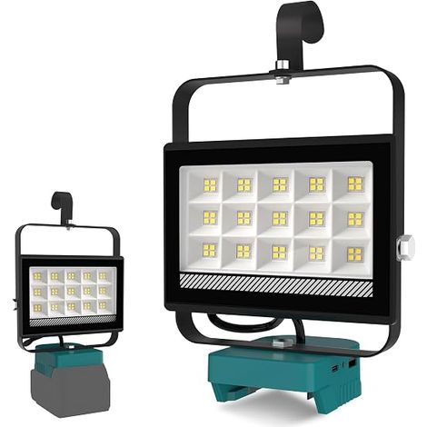 60W Rechargeable LED Floodlight Compatible with 18V Battery (1/5)