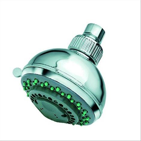 Soffione doccia Light Grey anticalcare con snodo 5 getti ABS cromato e satinato (1/2)