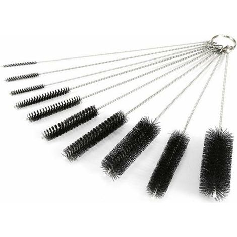 Paquete de 20 cepillos de pajita de nailon para limpiar tubos de botellas, cepillos de limpieza pequeños y largos. (1/5)