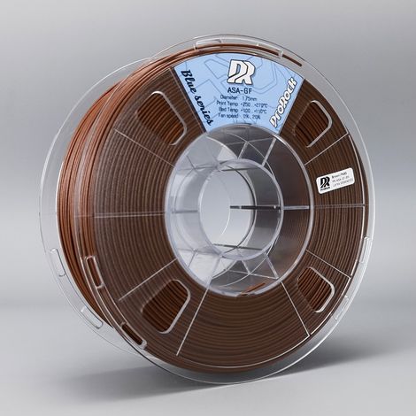 ProRock ASA-GF Filament, 1.75mm, 1000g ProRock ASA-GF Filament 1.75mm 1000g Brown