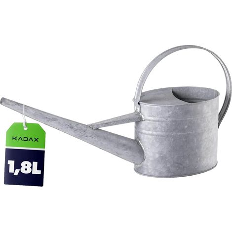 Arrosoir, Acier Galvanisé, Capacité 1,8 L, Longueur 30 cm, Largeur 10 cm, Hauteur 24 cm (1/5)