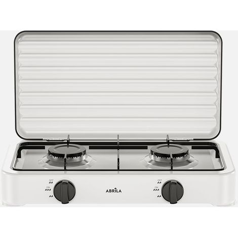 Cuisine au gaz butane Foster blanche 4400W 2 BR 100% extérieur