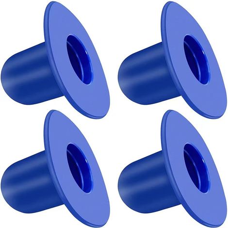 Ensemble de 4 accessoires de piscine bleus : support de tuyau et mur de piscine (1/5)