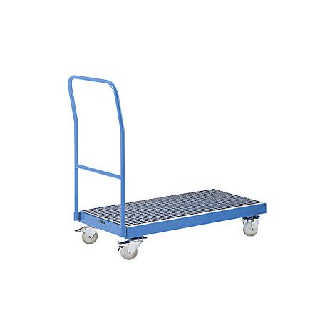 Carro transportador de bidones con cubeta colectora de 40 l 