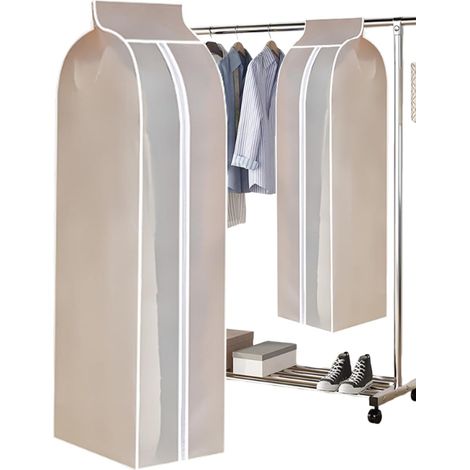 Housses De Protection Pour Vêtements Organisateur Penderie avec Poches Costume Organisation Et Protection Transparente Pour Vestes Robes Manteaux (1/5)