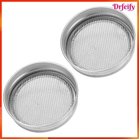 Couvercle de pot de germination - - 70 mm - Acier inox - Filtre fin - Compatible pots Kerr/Bernardin (1/5)