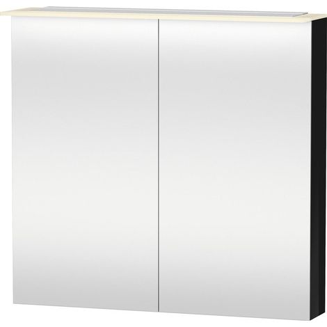 Armoire miroir Duravit X-LARGE 138x800x760mm noir haute brillance