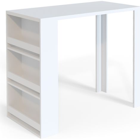 Bartisch , Weiß, 57 x 117 cm, Vicco