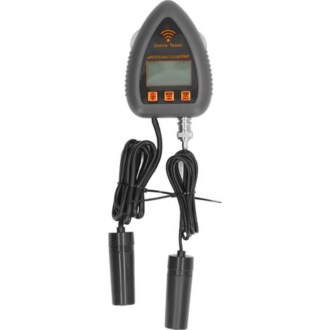 Analyseur de qualité d'eau haute précision mini WiFi multifonction 5-en-1 avec alarme, prise UE 230-240V, moniteur de pureté pour piscine et aquarium (1/5)