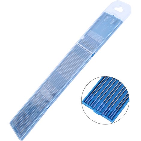 Électrodes de soudage TIG à pointe bleue, lanthanées, diamètre 1,0 mm x 150 mm, pack professionnel (1/5)