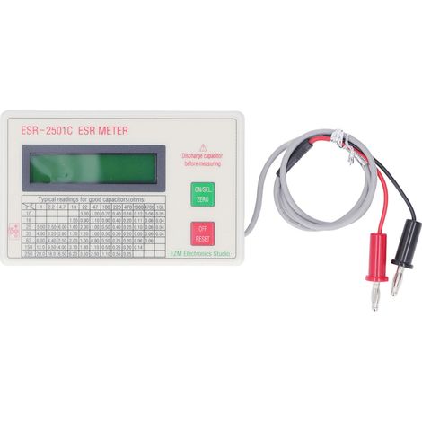 Testeur ESR portable haute précision avec arrêt automatique, multimètre à condensateur léger ABS. (1/5)