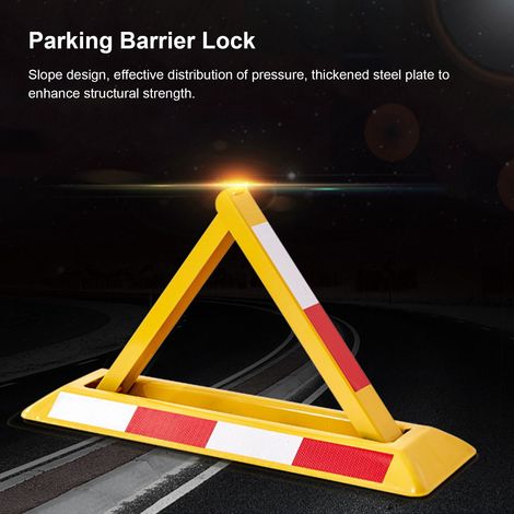 (Exclusivité Asie du Sud-Est) Antivol de place de parking triangulaire anti-collision, verrou de place de parking renforcé, anti-collision et résistant à la pression. (1/5)