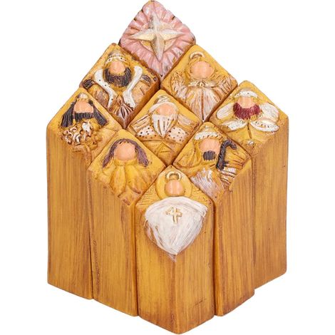 9pcs Heaven Pilier Statues, résine Kit de statue de pilier de résine Figurines de Noël résistantes de pilier les figurines artisanales Ornement de bureau Office Home (1/5)