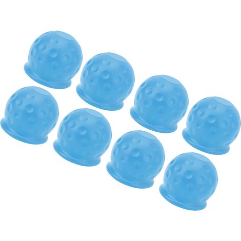 Cachez boule d'attelage camion 50mm, 8 pièces housse protection robuste, remorque caravane camping-car bleu, couvre-boule anti-rayures solide (1/5)