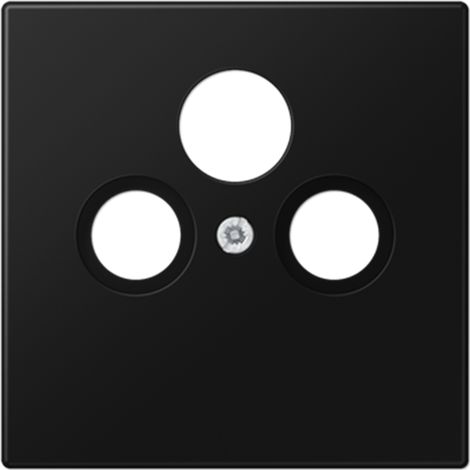 Placa central tomas Tv Sat serie LS990 JUNG LS990SATSWM Negro mate